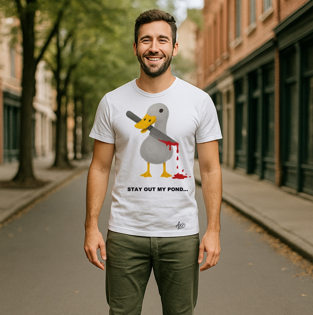 Anthem T-shirt Stay Out My Pond With The Duck White Medium