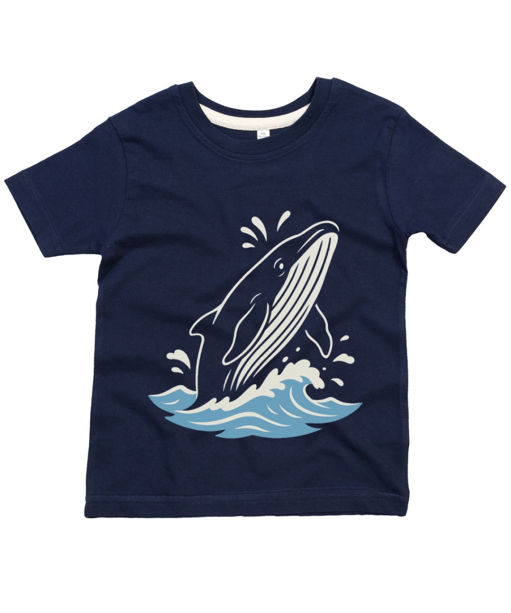 Kids-Babybugz-T-shirt-Jumping-Whale-Splash-Navy 10_11y